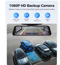 Load image into Gallery viewer, AZDOME PG17 4K Rearview Mirror Camera 12-inch Touch Screen Rearview Mirror Car DVR Night Vision
