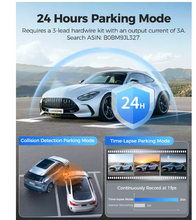 Load image into Gallery viewer, AZDOME PG17 4K Rearview Mirror Camera 12-inch Touch Screen Rearview Mirror Car DVR Night Vision
