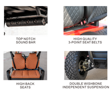 تحميل الصورة إلى عارض المعرض، MTM Terrain 4,6 Electric Golf cart -Lifted Version
