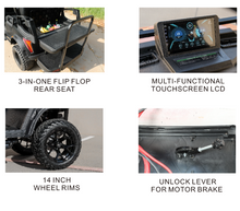 تحميل الصورة إلى عارض المعرض، MTM Terrain 4,6 Electric Golf cart -Lifted Version
