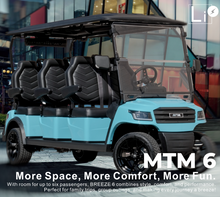 تحميل الصورة إلى عارض المعرض، MTM Breeze 6, 6W  Luxury Electric Golf Cart 6 seater
