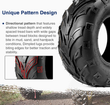 Load image into Gallery viewer, ATV, Go Kart Mini Bike Tires 145/70-6 Tubeless , Combo pack 2 Tires
