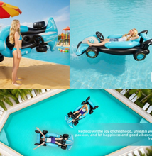 Load image into Gallery viewer, Inflatable Electric Floating Racing Raft with Propeller - Pool Water Entertainment Backrest Lounge Chair Float
