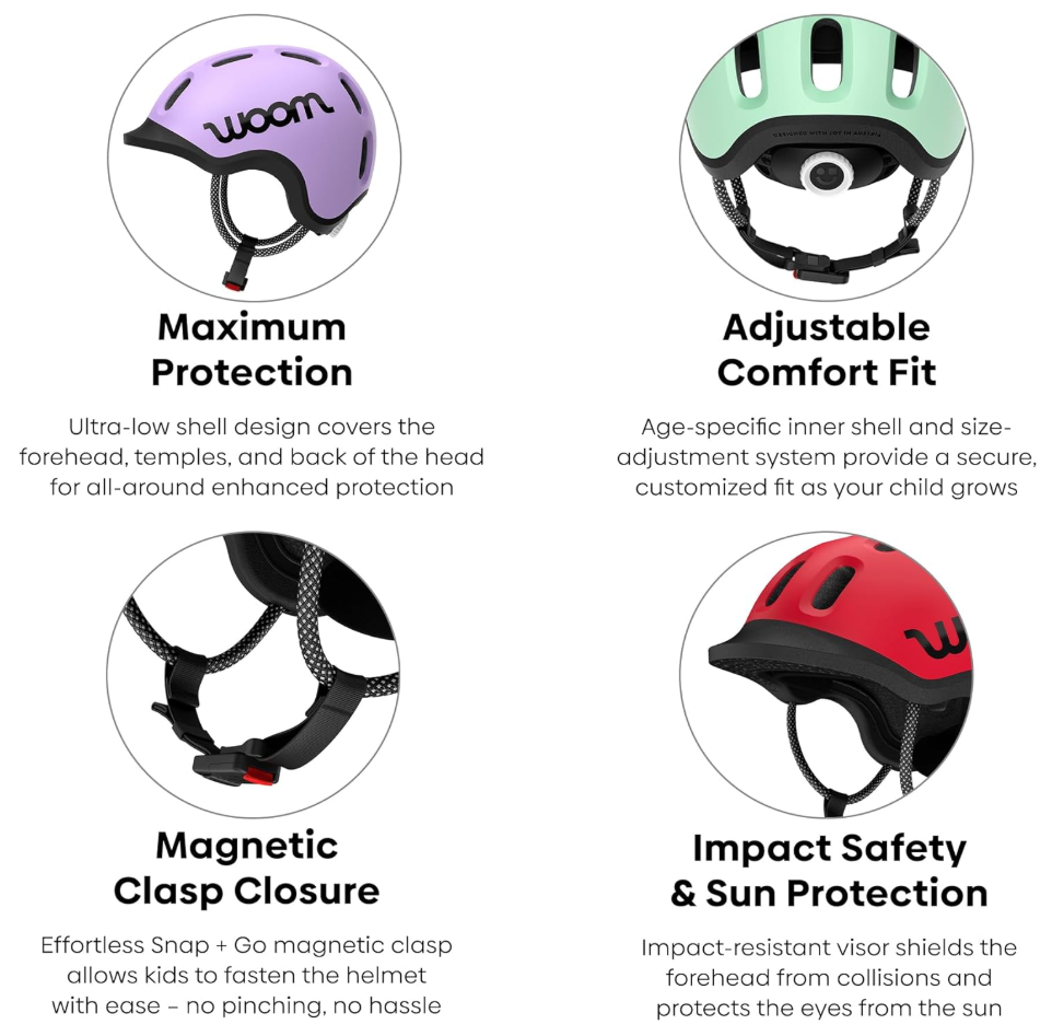 Woom Ready Kids Bicycle Helmet Age 1-14 Years