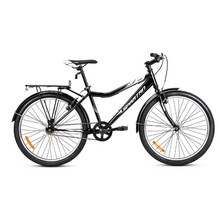 تحميل الصورة إلى عارض المعرض، Spartan Metro Bike 26 Inches, Lightweight Frame Single-Speed, 12 Years+, Black and White

