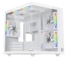 تحميل الصورة إلى عارض المعرض، Xigmatek Aqua M Lite Tempered Glass M-ATX Case - White
