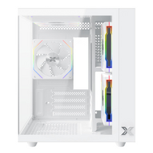 تحميل الصورة إلى عارض المعرض، Xigmatek Aqua M Lite Tempered Glass M-ATX Case - White
