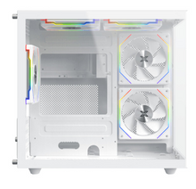 تحميل الصورة إلى عارض المعرض، Xigmatek Aqua M Lite Tempered Glass M-ATX Case - White
