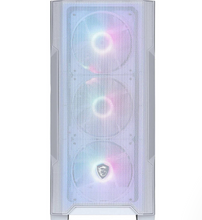 تحميل الصورة إلى عارض المعرض، MSI MAG FORGE M100R TG ARGB Micro-ATX Tower Case - White

