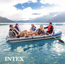 Load image into Gallery viewer, Intex Excursion Inflatable Boat Set 4 &amp; 5-Person For Fishing &amp; Adventure
