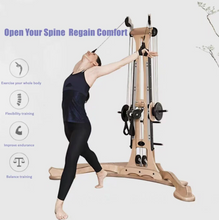 Load image into Gallery viewer, Reformer for Beginner Yoga Aid Equipment Ergonomic Design-Professional Pulley Tower for Home Use, Pilates
