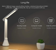 تحميل الصورة إلى عارض المعرض، Yeelight Portable USb Rechargeable Table Lamp Small Folding Desk Light-3 Brightness 40 Hours Lasting Time -white
