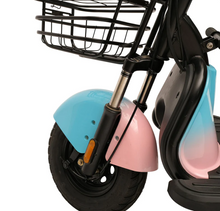 تحميل الصورة إلى عارض المعرض، Mobility Electric Scooter with Basket &amp; Kids Seat Perfect for Leisure
