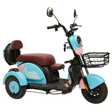 تحميل الصورة إلى عارض المعرض، Mobility Electric Scooter with Basket &amp; Kids Seat Perfect for Leisure

