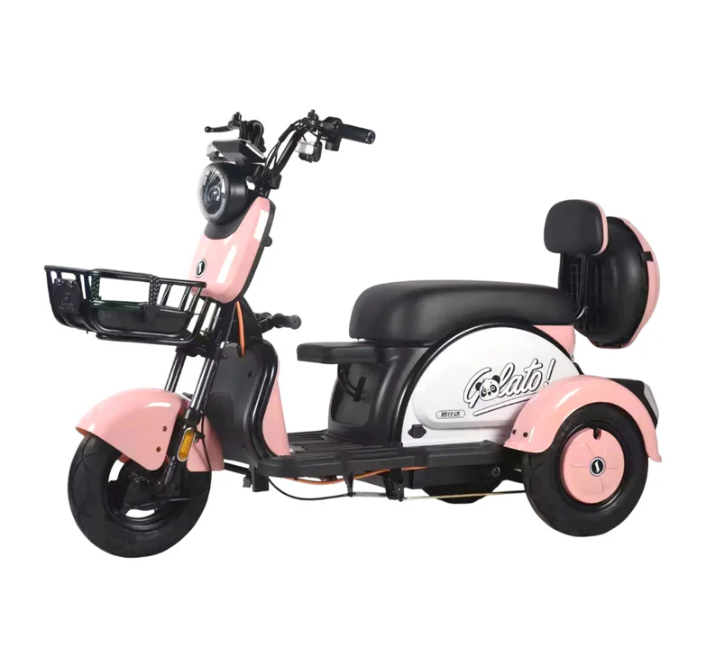 Mobility Electric Scooter with Basket & Kids Seat Perfect for Leisure