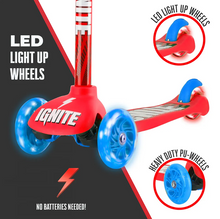 Load image into Gallery viewer, Mondo Ignite Glide Childrens KickScooter 3Wheeled Combo Pack
