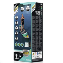 Load image into Gallery viewer, Hydro-Force™ Aqua Wander™ TravelTech™ Convertible Inflatable Stand-Up Paddleboard/Kayak Set
