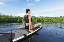 Load image into Gallery viewer, Hydro-Force™ Aqua Wander™ TravelTech™ Convertible Inflatable Stand-Up Paddleboard/Kayak Set
