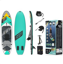 Load image into Gallery viewer, Hydro-Force™ Aqua Wander™ TravelTech™ Convertible Inflatable Stand-Up Paddleboard/Kayak Set
