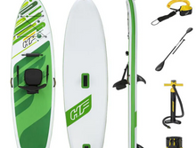 Load image into Gallery viewer, Bestway Hydro-Force Freesoul Tech Stand-Up Paddleboard/Kayak, 11ft, Green,
