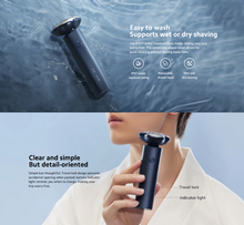تحميل الصورة إلى عارض المعرض، Xiaomi S101 Electric Shaver, Type -C Fast charging IPX7 Waterproof 18 Blade electric Razor 60 day battery life
