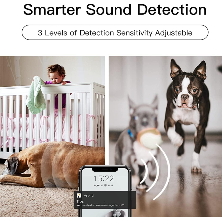 Laxihub P2 WHITE Smart indoor Night vision camera, Alexa, Google Assistant wifi