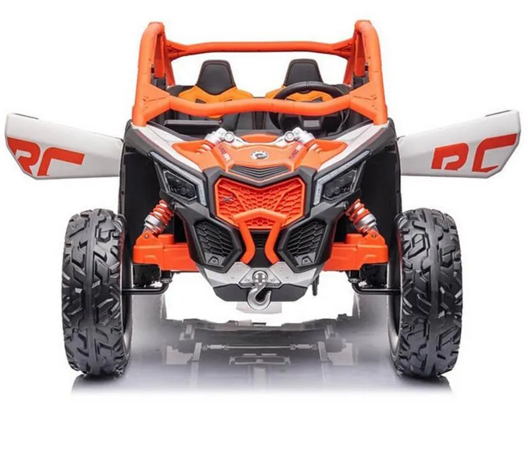 Maverick Kids UTV Electric Off Road Ride-on Jeep, 2-Seater ,Remote control , Removable Battery LED Lights, Adjustable Seats, 3-8 Years
