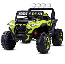 تحميل الصورة إلى عارض المعرض، Off road Rover Battery Operated Ride on car Jeep for Kids Baby with R/C ,Boys &amp; Girls Toys Age 2 to 8 Years (Green)
