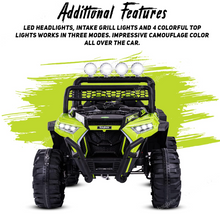 تحميل الصورة إلى عارض المعرض، Off road Rover Battery Operated Ride on car Jeep for Kids Baby with R/C ,Boys &amp; Girls Toys Age 2 to 8 Years (Green)

