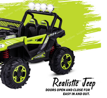 تحميل الصورة إلى عارض المعرض، Off road Rover Battery Operated Ride on car Jeep for Kids Baby with R/C ,Boys &amp; Girls Toys Age 2 to 8 Years (Green)
