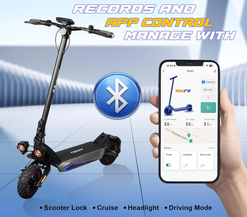 T2 Electric Scooter 48V 18Ah 1500W