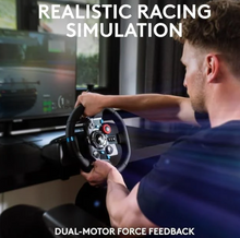 Load image into Gallery viewer, Driving Force Racing Wheel And Floor Pedals, Real Force Feedback, Leather Steering Wheel Cover
