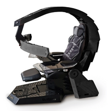 Load image into Gallery viewer, Zero Gravity Recline, Heat Massage, RGB Swivel, Foot Rest - Ultimate Gaming Chair for Triple Screens
