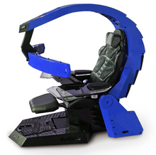 Load image into Gallery viewer, Zero Gravity Recline, Heat Massage, RGB Swivel, Foot Rest - Ultimate Gaming Chair for Triple Screens
