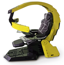 Load image into Gallery viewer, Zero Gravity Recline, Heat Massage, RGB Swivel, Foot Rest - Ultimate Gaming Chair for Triple Screens
