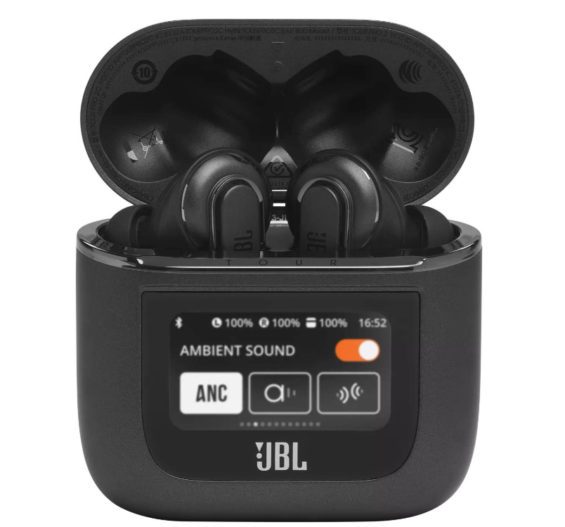 JBL Tour Pro 2 True Wireless NC Earbuds, True Adaptive ANC, Immersive JBL Spatial Sound, 6 Mics, BT 5.3