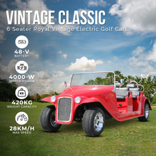 Load image into Gallery viewer, Golf Cart Royal vintage Classic 6 Seater 2025 NEW
