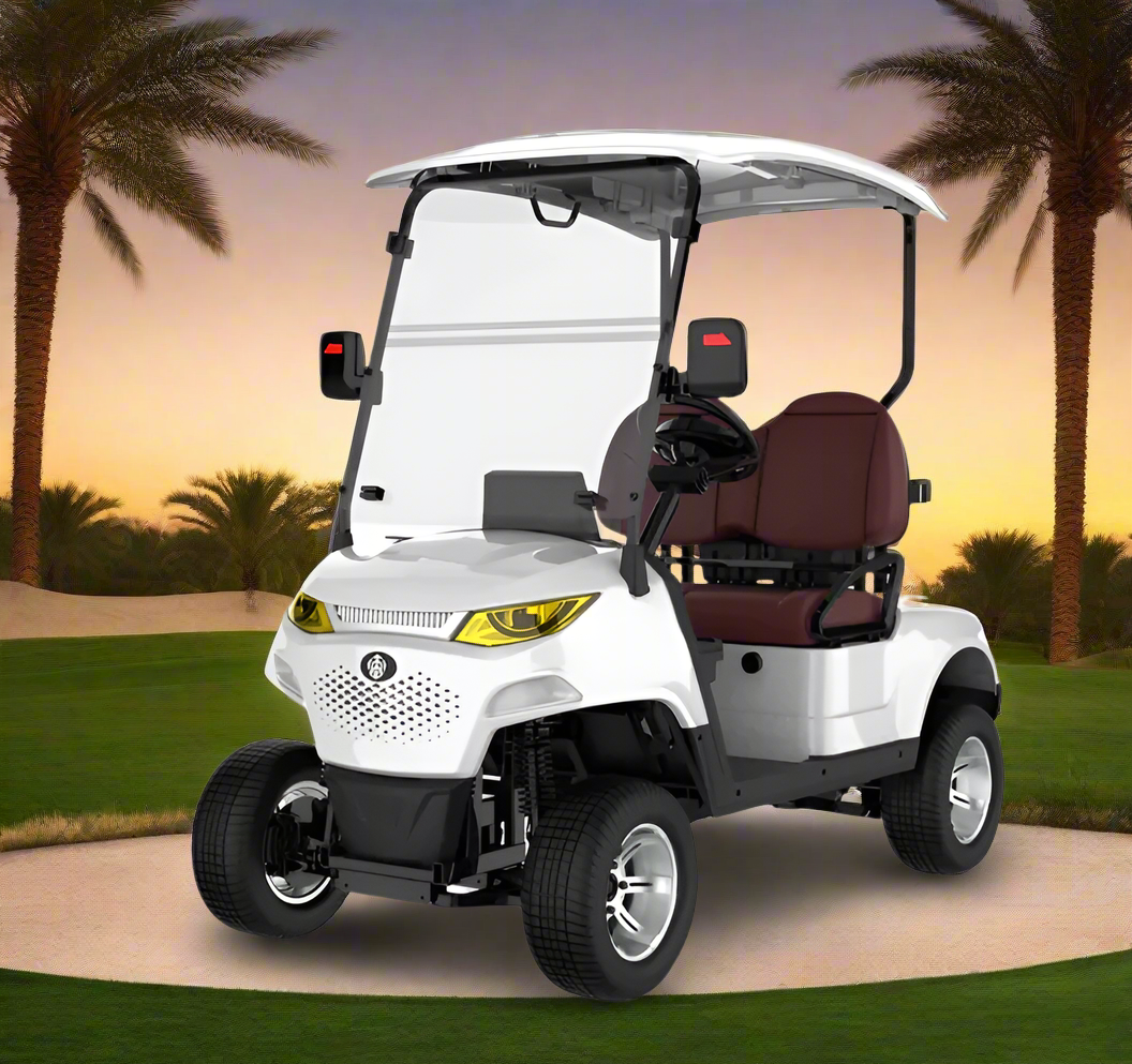 Elite Cruiser 2-Seater Golf Cart compact with luggage