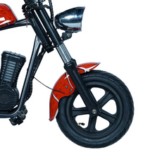 Load image into Gallery viewer, Kids Harley Style Electric Scooter With Training wheels– 180W Motor, 24V 5.2Ah 10–12KM Range, Age 3-10

