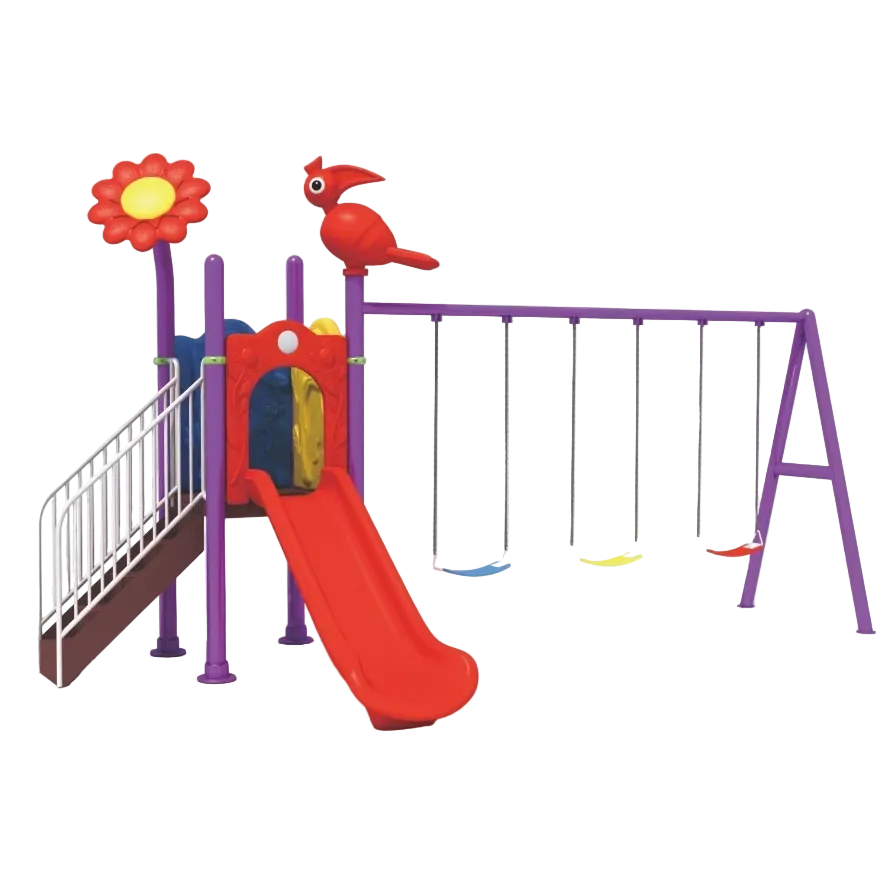 Kids outdoor Swings & Slide playground