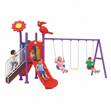 تحميل الصورة إلى عارض المعرض، Kids outdoor Swings &amp; Slide playground
