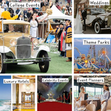 Load image into Gallery viewer, Luxury Classic Electric Buggy 02 seater For Entertainment &amp; Events 72V 60Ah 2000W
