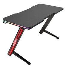 Load image into Gallery viewer, Gaming Desk Table With light, Computer Desk, Cup Holder and Headphone Hook Gamer Workstation
