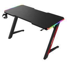 Load image into Gallery viewer, Gaming Desk Table With light, Computer Desk, Cup Holder and Headphone Hook Gamer Workstation
