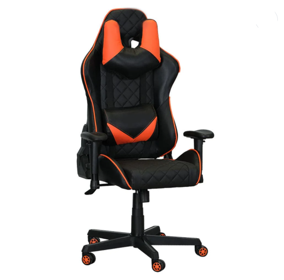 Gaming Chair DGM68-OG/BLK Durable Leather Seat 360° Upto 120 Kg