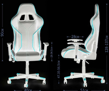 Load image into Gallery viewer, Gaming chair DGM65-RD/BLK Durable Leather Seat, Ultimate Comfort and Support
