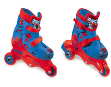 Load image into Gallery viewer, Mondo Spiderman Adjustable Tri Inline Skates for Kids, 3 Years+
