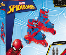 Load image into Gallery viewer, Mondo Spiderman Adjustable Tri Inline Skates for Kids, 3 Years+
