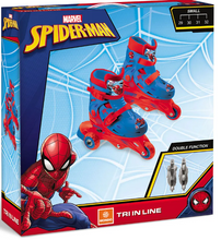 Load image into Gallery viewer, Mondo Spiderman Adjustable Tri Inline Skates for Kids, 3 Years+
