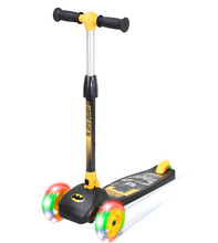 تحميل الصورة إلى عارض المعرض، Spartan Batman 3-Wheel LED Folding Scooter – Safe, Stable &amp; Super Fun- kids age 3-6
